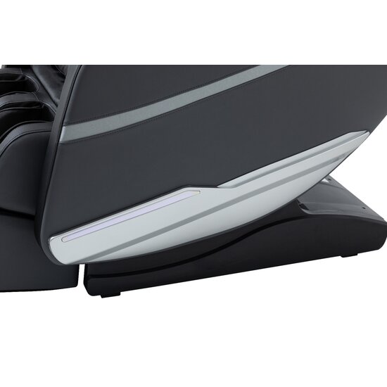 Fotoliu masaj gravitație zero negru/gri, încălzire, bluetooth, role picioare, airbag corp complet, LED touch picture - 9