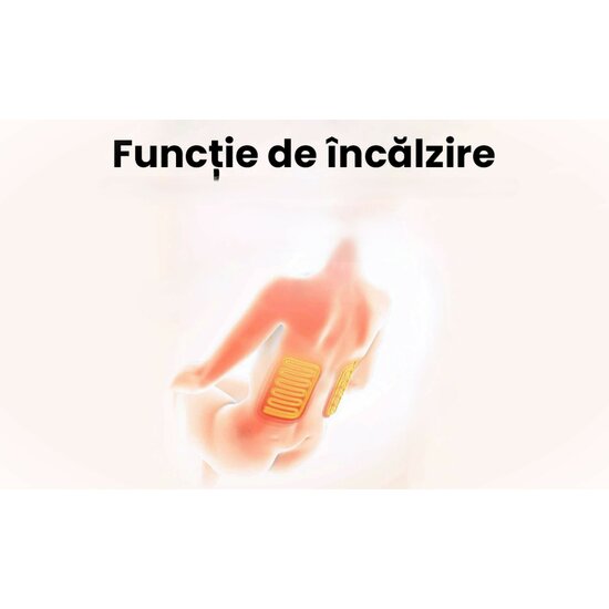 Fotoliu masaj gravitație zero negru/gri, încălzire, bluetooth, role picioare, airbag corp complet, LED touch picture - 25