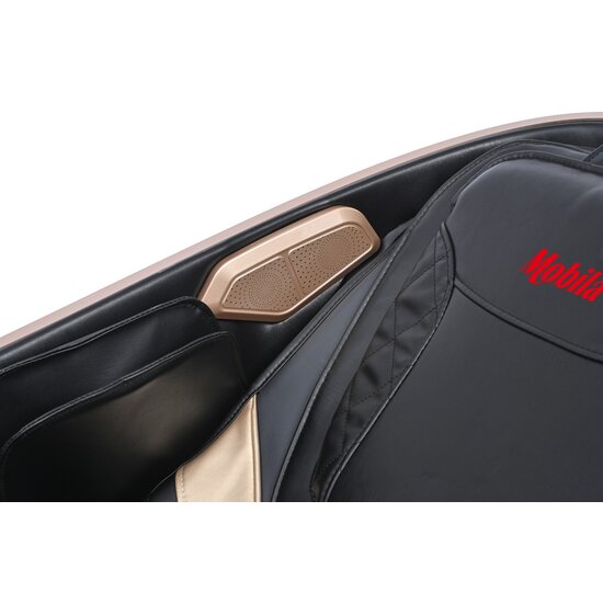 Fotoliu masaj VD-A073 Negru cu functie vocala, încălzire, bluetooth, 6 brate mecanice cu role 3D, airbag corp complet, LED touch, Șină SL lungă picture - 5