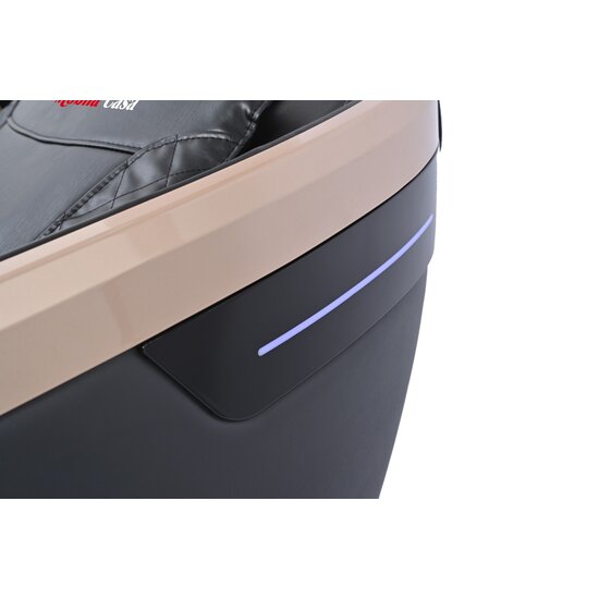 Fotoliu masaj VD-A073 Negru cu functie vocala, încălzire, bluetooth, 6 brate mecanice cu role 3D, airbag corp complet, LED touch, Șină SL lungă picture - 6