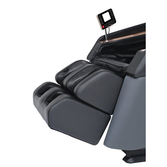 Fotoliu masaj VD-A073 Negru cu functie vocala, încălzire, bluetooth, 6 brate mecanice cu role 3D, airbag corp complet, LED touch, Șină SL lungă picture - 9