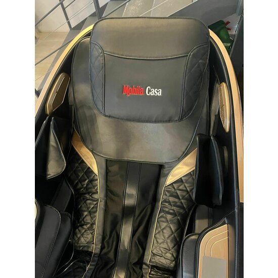 Fotoliu masaj VD-A073 Negru cu functie vocala, încălzire, bluetooth, 6 brate mecanice cu role 3D, airbag corp complet, LED touch, Șină SL lungă picture - 11