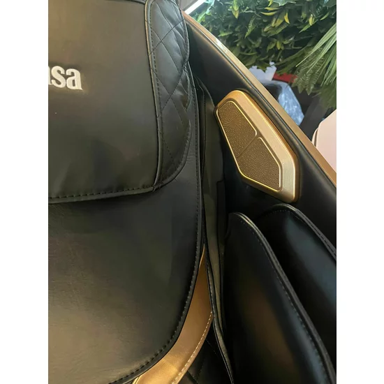 Fotoliu masaj VD-A073 Negru cu functie vocala, încălzire, bluetooth, 6 brate mecanice cu role 3D, airbag corp complet, LED touch, Șină SL lungă picture - 12