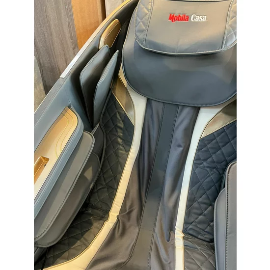 Fotoliu masaj cu functie vocala, încălzire, bluetooth, 6 brate mecanice cu role 3D, airbag corp complet, LED touch, Șină SL lungă picture - 22