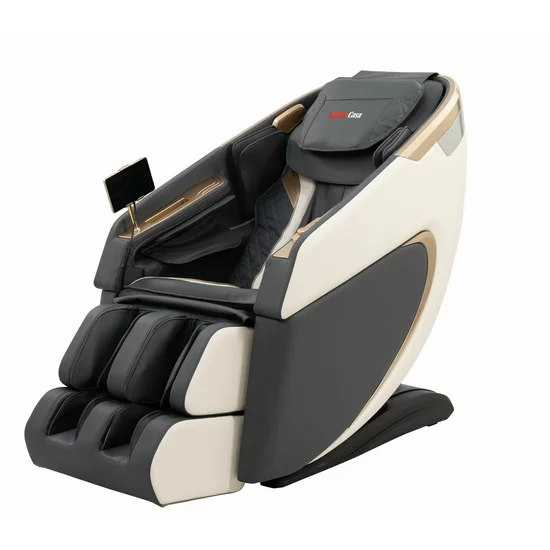 Fotoliu masaj cu functie vocala, încălzire, bluetooth, 6 brate mecanice cu role 3D, airbag corp complet, LED touch, Șină SL lungă picture - 16