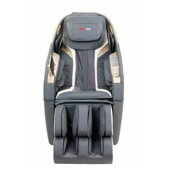 Fotoliu masaj cu functie vocala, încălzire, bluetooth, 6 brate mecanice cu role 3D, airbag corp complet, LED touch, Șină SL lungă picture - 25