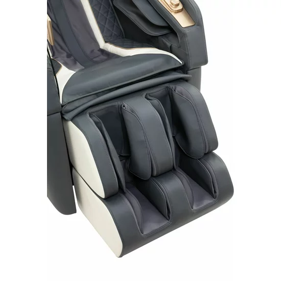 Fotoliu masaj cu functie vocala, încălzire, bluetooth, 6 brate mecanice cu role 3D, airbag corp complet, LED touch, Șină SL lungă picture - 30