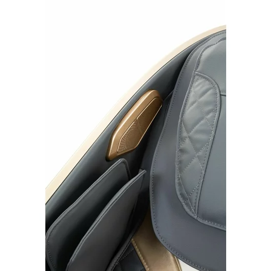 Fotoliu masaj cu functie vocala, încălzire, bluetooth, 6 brate mecanice cu role 3D, airbag corp complet, LED touch, Șină SL lungă picture - 31
