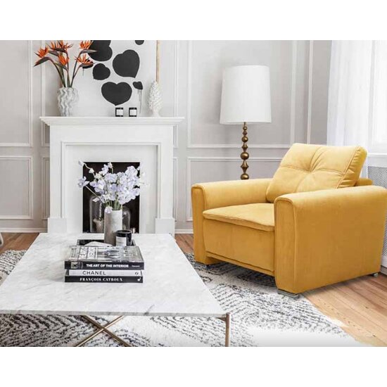 Fotoliu Philadelphia, design ergonomic, structură lemn masiv + spumă poliuretanică, 100x104 cm, personalizabil picture - 5