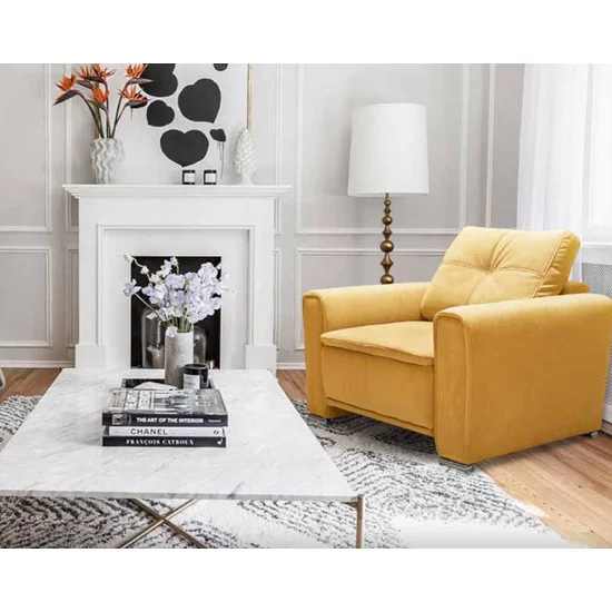 Fotoliu Philadelphia, design ergonomic, structură lemn masiv + spumă poliuretanică, 100x104 cm, personalizabil picture - 5