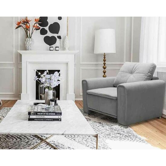 Fotoliu Philadelphia, design ergonomic, structură lemn masiv + spumă poliuretanică, 100x104 cm, personalizabil picture - 6