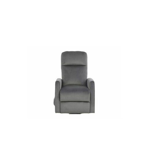 Fotoliu recliner Ares, mecanism electric, design ergonomic, suport picioare, structură lemn masiv + tapițerie catifea, 68x89x110 cm, gri picture - 8