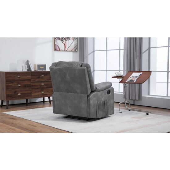 Fotoliu Recliner Manual Dumas Culoare Gri picture - 9
