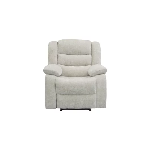 Fotoliu Recliner Relax, mecanism rabatabil, suport picioare, tapițerie catifea, 90x88x105 cm, Gri picture - 2