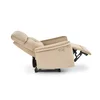 Fotoliu Semir cu funcție recliner electrică, tapițerie catifea premium, cadru rezistent, 80x90x108 cm, bej picture - 2