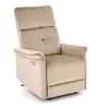 Fotoliu Semir cu funcție recliner electrică, tapițerie catifea premium, cadru rezistent, 80x90x108 cm, bej picture - 1