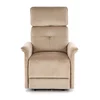 Fotoliu Semir cu funcție recliner electrică, tapițerie catifea premium, cadru rezistent, 80x90x108 cm, bej picture - 3