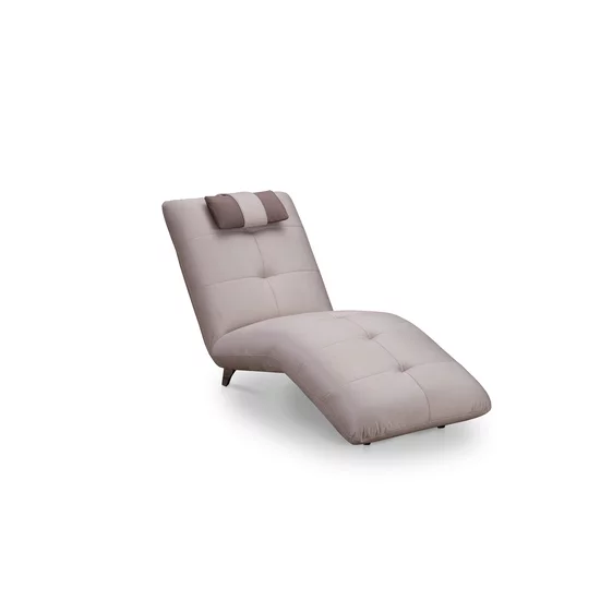 Fotoliu șezlong Rubis, design relaxare, cadru lemn esență tare și PAL, arcuri sinusoidale și poliuretan, picioare metalice H 8,7 cm, 133x166 cm, bej, personalizabil picture - 5