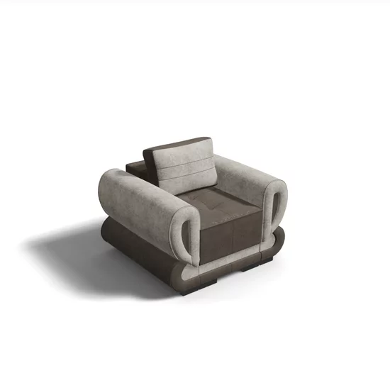 Fotoliu Sofia tapițat cu stofă, structură lemn masiv, 112x100 cm, culoare personalizabilă picture - 2