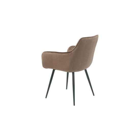 Fotoliu Velvet, stofă catifelată moale, picioare metalice negre, 50x45x87 cm picture - 19