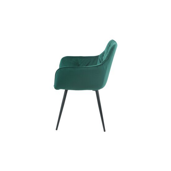 Fotoliu Velvet, stofă catifelată moale, picioare metalice negre, 50x45x87 cm picture - 22