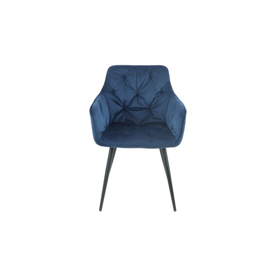 Fotoliu Velvet, stofă catifelată moale, picioare metalice negre, 50x45x87 cm picture - 32