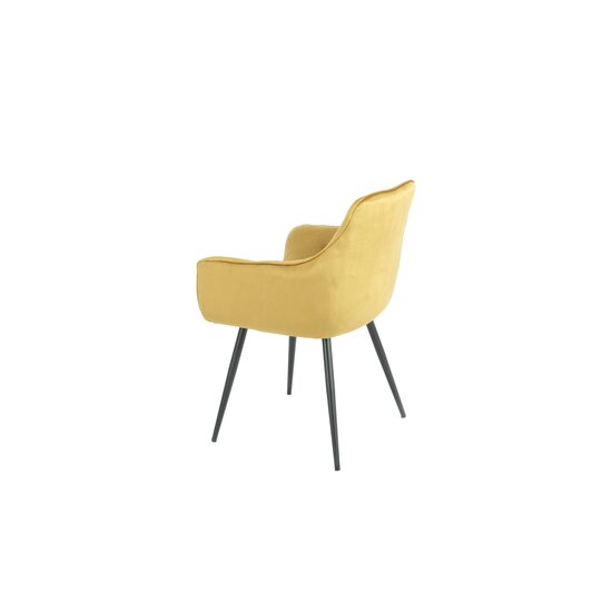 Fotoliu Velvet, stofă catifelată moale, picioare metalice negre, 50x45x87 cm picture - 41