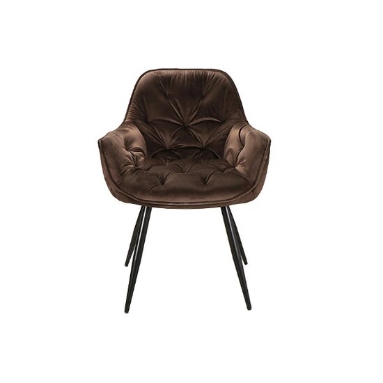 Fotoliu Velvet, stofă catifelată moale, picioare metalice negre, 50x45x87 cm picture - 42