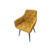 Fotoliu Velvet , stofa Vardo 50x45x87 cm galben picture - 2