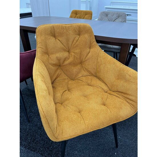 Fotoliu Velvet , stofa Vardo 50x45x87 cm galben picture - 5