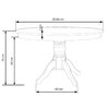 Masa Gloster Rotunda 106x75 cm Alb picture - 4