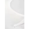 Masă rotundă Gloster, blat MDF lucios și picioare din lemn masiv, 106x75 cm, alb picture - 3