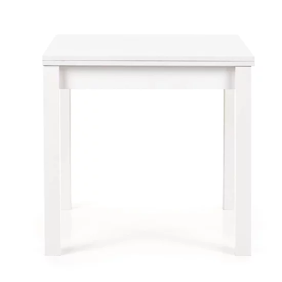 Masă Gracjan extensibilă, blat laminat și picioare MDF, 80-160x80x76 cm, alb picture - 3