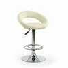 Scaun bar H15, design ergonomic, cadru metalic, 54x46x80-102 cm, bej picture - 2