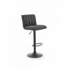 Scaun bar H89, rotativ și reglabil, design compact, structură metalică, 41x48x88-108/64-84 cm, gri închis picture - 3