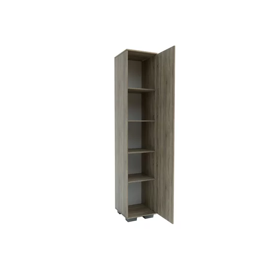 Hol Nika Satin 120, mobilier hol cu spații multiple de depozitare, placă cuier inclusă, PAL melaminat, 120x220x45 cm, Satin picture - 7