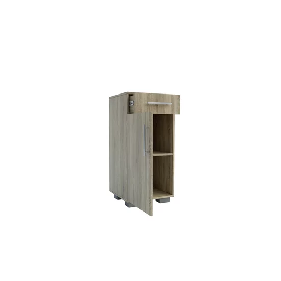 Hol Nika Satin 120, mobilier hol cu spații multiple de depozitare, placă cuier inclusă, PAL melaminat, 120x220x45 cm, Satin picture - 8