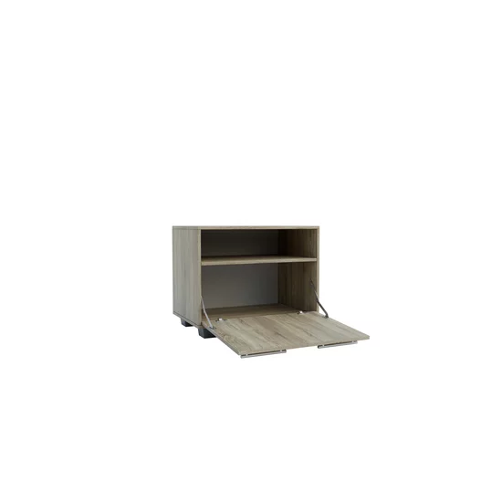 Hol Nika Satin 120, mobilier hol cu spații multiple de depozitare, placă cuier inclusă, PAL melaminat, 120x220x45 cm, Satin picture - 9