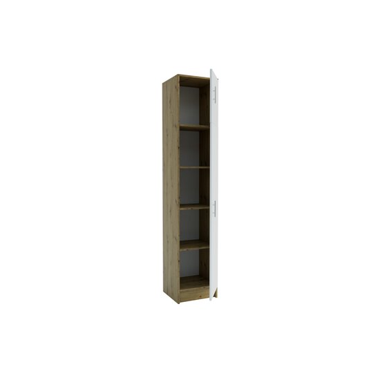 Hol Stephani, dulap și pantofar integrate, oglindă inclusă, structură PAL melaminat + MDF, 160x200 cm, Alb picture - 6