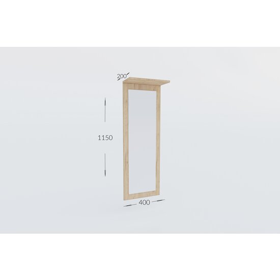 Hol Stephani, dulap și pantofar integrate, oglindă inclusă, structură PAL melaminat + MDF, 160x200 cm, Alb picture - 10