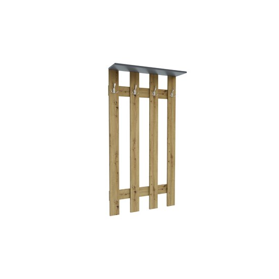 Hol Stephani, design modern, spațiu depozitare optimizat, structură PAL melaminat + MDF, 120x135 cm, Antracit picture - 3