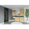 Hol Urban 1, set complet mobilier hol, dulap cu bară, pantofar și comodă cu sertare, PAL melaminat + MDF, 196x150x38 cm, personalizabil picture - 1