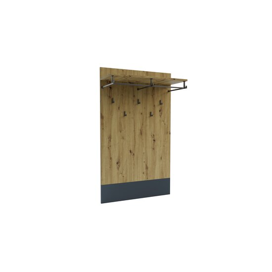 Hol Urban 1, set complet mobilier hol, dulap cu bară, pantofar și comodă cu sertare, PAL melaminat + MDF, 196x150x38 cm, personalizabil picture - 2