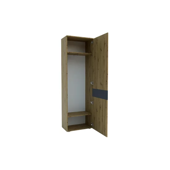 Hol Urban 1, set complet mobilier hol, dulap cu bară, pantofar și comodă cu sertare, PAL melaminat + MDF, 196x150x38 cm, personalizabil picture - 6