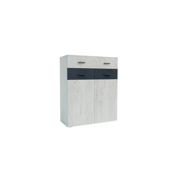 Hol Urban 1, set complet mobilier hol, dulap cu bară, pantofar și comodă cu sertare, PAL melaminat + MDF, 196x150x38 cm, personalizabil picture - 17