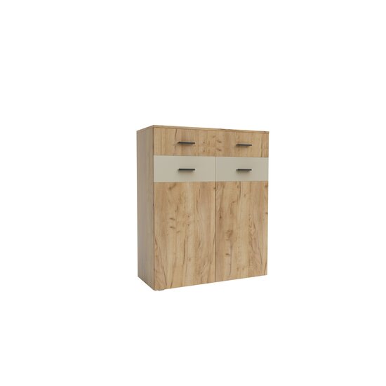 Hol Urban 1, set complet mobilier hol, dulap cu bară, pantofar și comodă cu sertare, PAL melaminat + MDF, 196x150x38 cm, personalizabil picture - 18