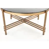 Măsuță cafea Ismena, design minimalist, blat MDF, 80x41 cm, negru/auriu picture - 4
