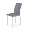 Scaun K137, tapițat cu burete și spătar ergonomic, material textil, 43x49x92 cm, gri picture - 2