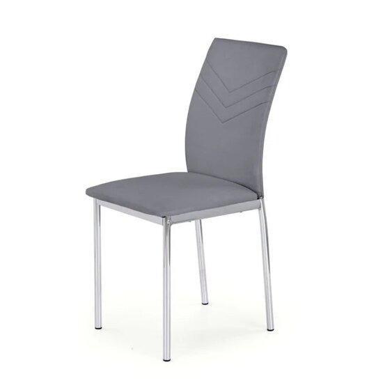 Scaun K137, tapițat cu burete și spătar ergonomic, material textil, 43x49x92 cm, gri picture - 2