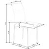 Scaun K137, tapițat cu burete și spătar ergonomic, material textil, 43x49x92 cm, gri picture - 3